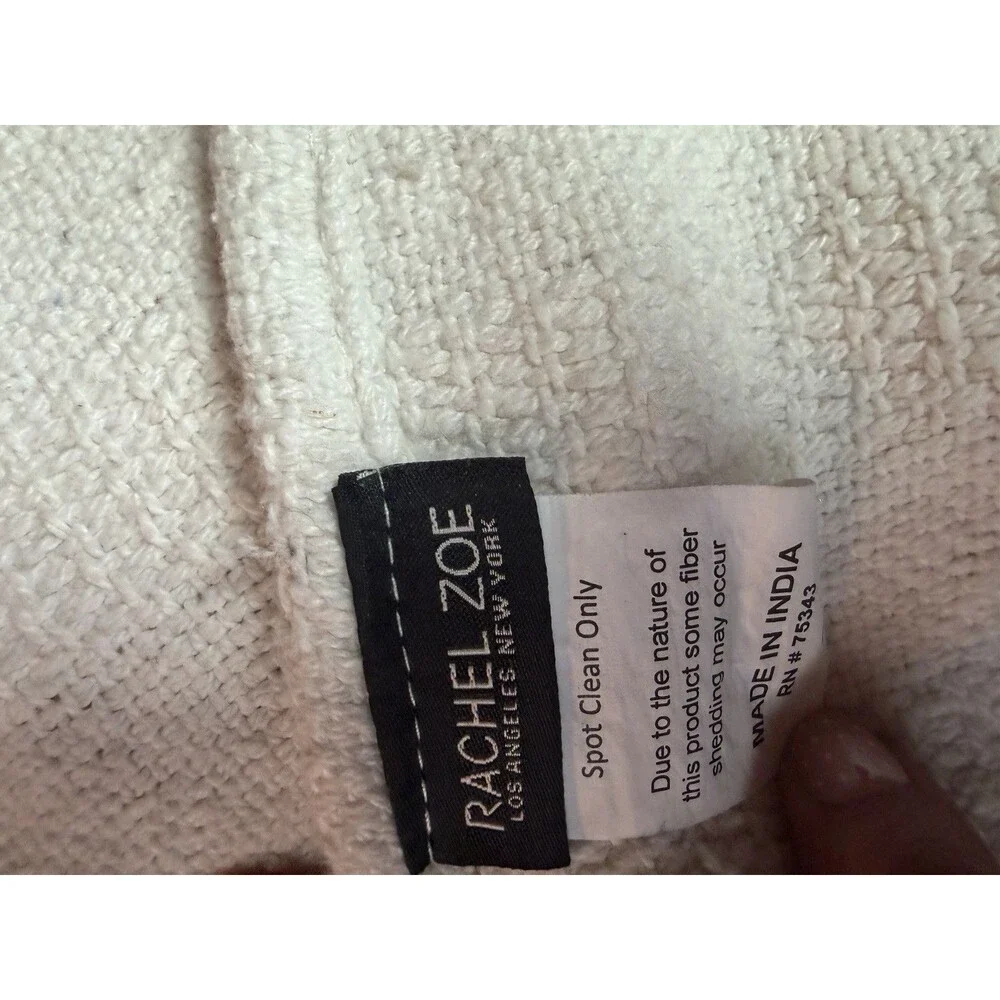 Rachel Zoe Orange, Green Multicolor Ghosts Throw Blanket Viral Halloween Tassels